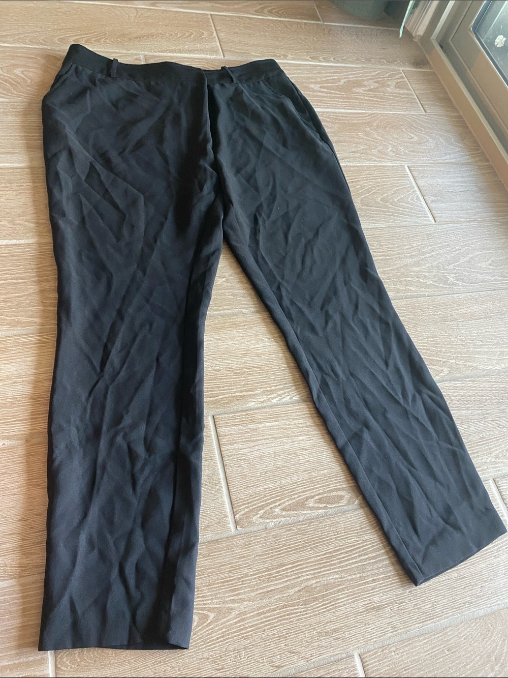 Icone Elegant Black Trousers pants